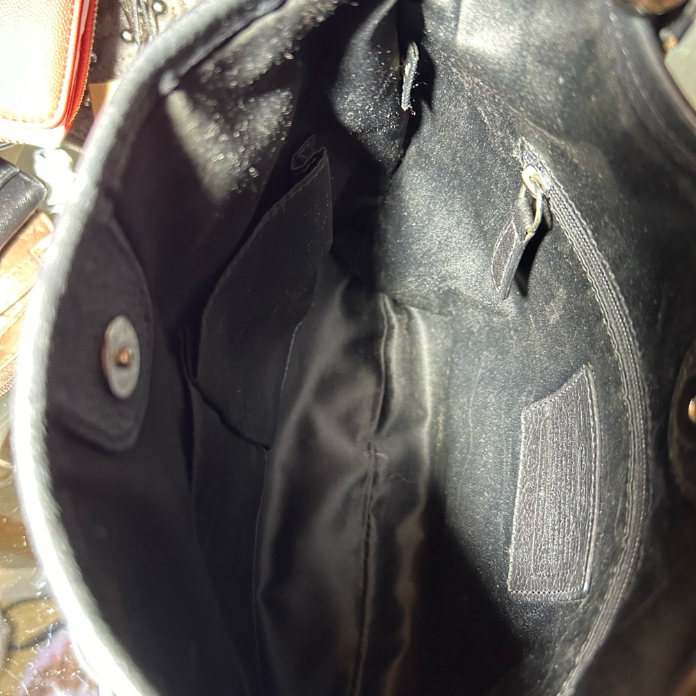 Coach Black Leather Bag bow not included. - Picture 8 of 16